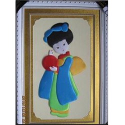 上等立體粘貼畫布娃娃系列，信譽好的立體粘貼畫由匯然貿易提供