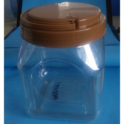 益群120Q100手提塑料方瓶，手提塑料蜂蜜瓶，茶葉瓶瓜子瓶