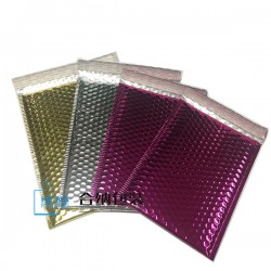 彩色鍍鋁膜氣泡袋供應(yīng)廠家，防震物流包裝袋，國際物流信封袋訂制