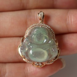 要買高質量的翡翠冰種笑佛首先選擇有利珠寶：冰種翡翠笑佛收藏品