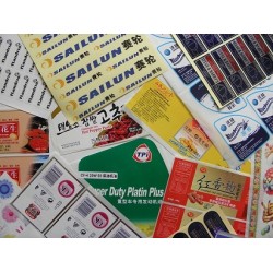 青島廠家生產(chǎn)水轉(zhuǎn)印標簽，熱轉(zhuǎn)印標簽青島雙層雙面標簽