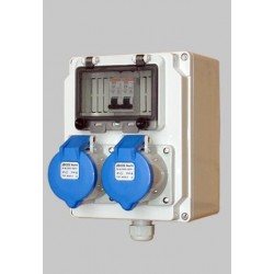 戶外工業防水組合 電源檢修箱 16A防水雙插座隧道檢修箱