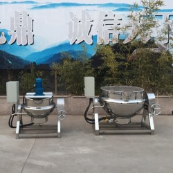 供應(yīng)電加熱夾層鍋 可傾斜刮底攪拌夾層鍋 煮粥商用不銹鋼夾層鍋