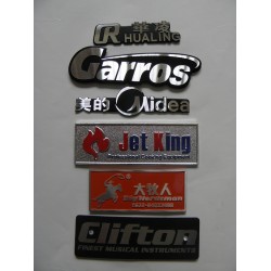 青島生產(chǎn)高光鋁標牌，銅、鋁、鋅合金壓鑄標牌