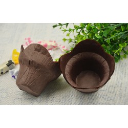 廠家直銷烘焙紙托 高邊荷花杯 防油耐烤紙杯 批發訂制