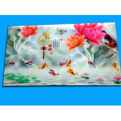 沙發背景墻立體圖案光油效果打印機