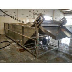 冠通機械連續式醬菜脫鹽機蘿卜條脫鹽池