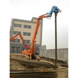 三一485打樁臂定制   挖掘機打樁臂改裝廠家