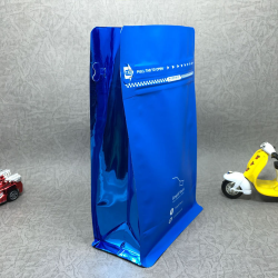 廣東聚嶸包裝生產定制啞光八邊封鋁箔排氣閥咖啡豆袋