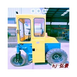 小型走式輪式翻拋機實操 條堆式翻拋機堆肥發酵設備