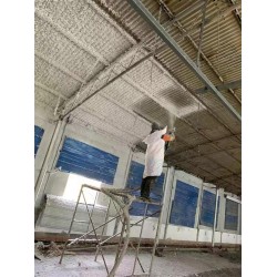 遼寧沈陽本溪朝陽建筑廠房地下車庫機房隔音防火超細(xì)纖維噴涂