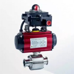 衛生*氣動鍛造直通球閥帶回信器