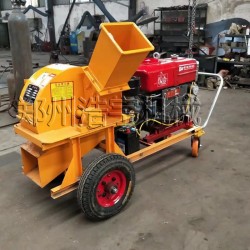 牽引式果樹枝粉碎機小型桑樹枝桃樹梨樹碎枝機